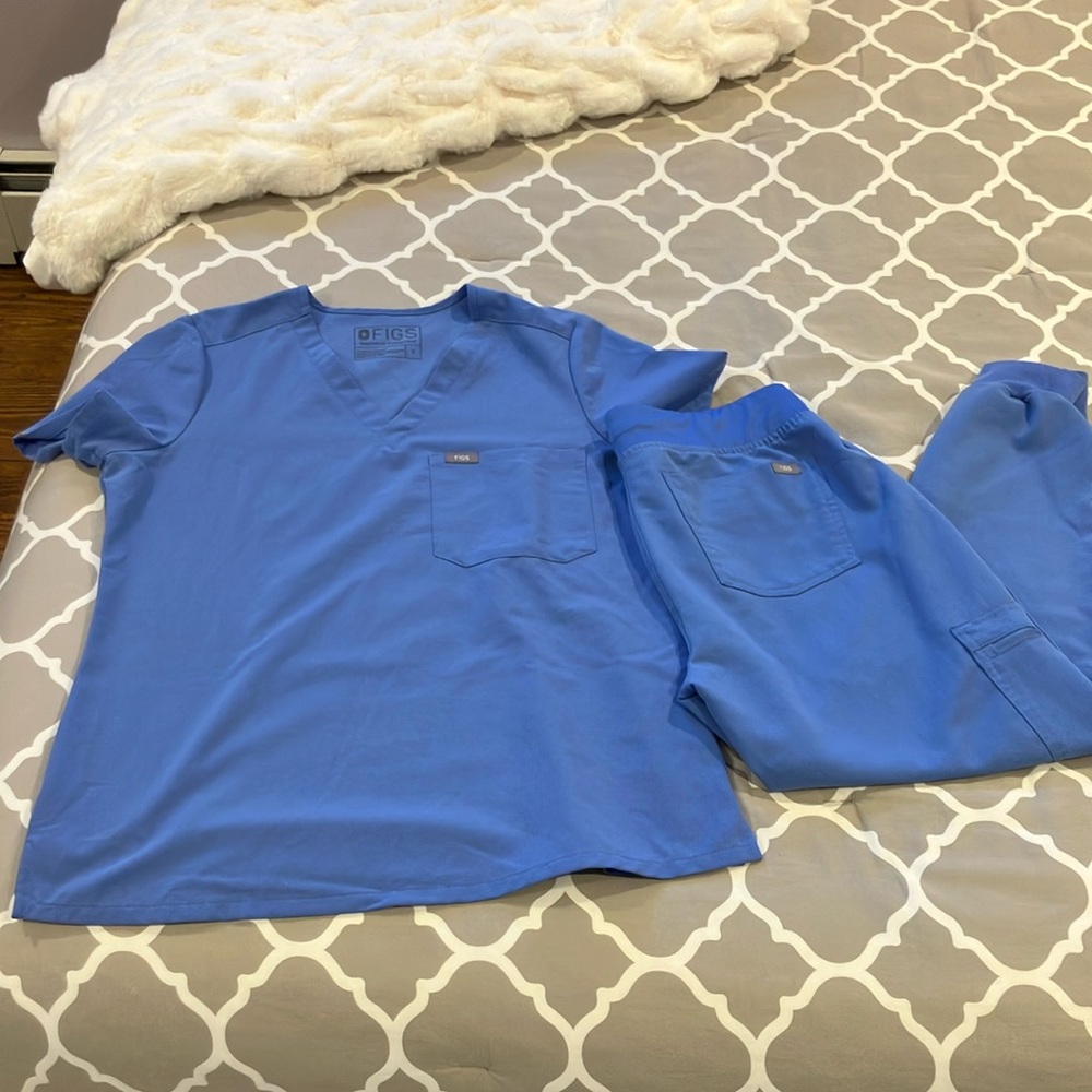 Figs Ceil Blue Catarina Small Zamora Jogger Petite Set S P